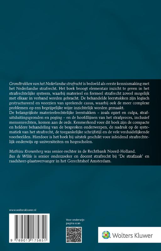 image for Grondtrekken van het Nederlandse strafrecht