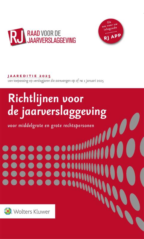 Richtlijnen voor de jaarverslaggeving, middelgrote en grote rechtspersonen