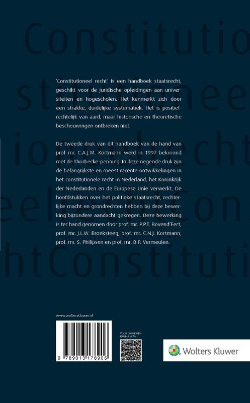 image for Constitutioneel recht