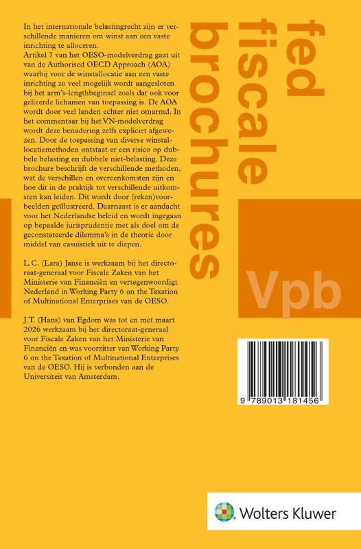 image for Winstallocatie aan vaste inrichtingen