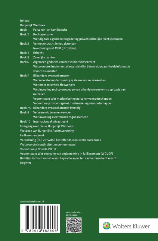 image for Wetteksten Burgerlijk Wetboek/Wetboek van Burgerlijke Rechtsvordering 2026-2027