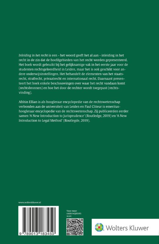 image for Inleiding Recht