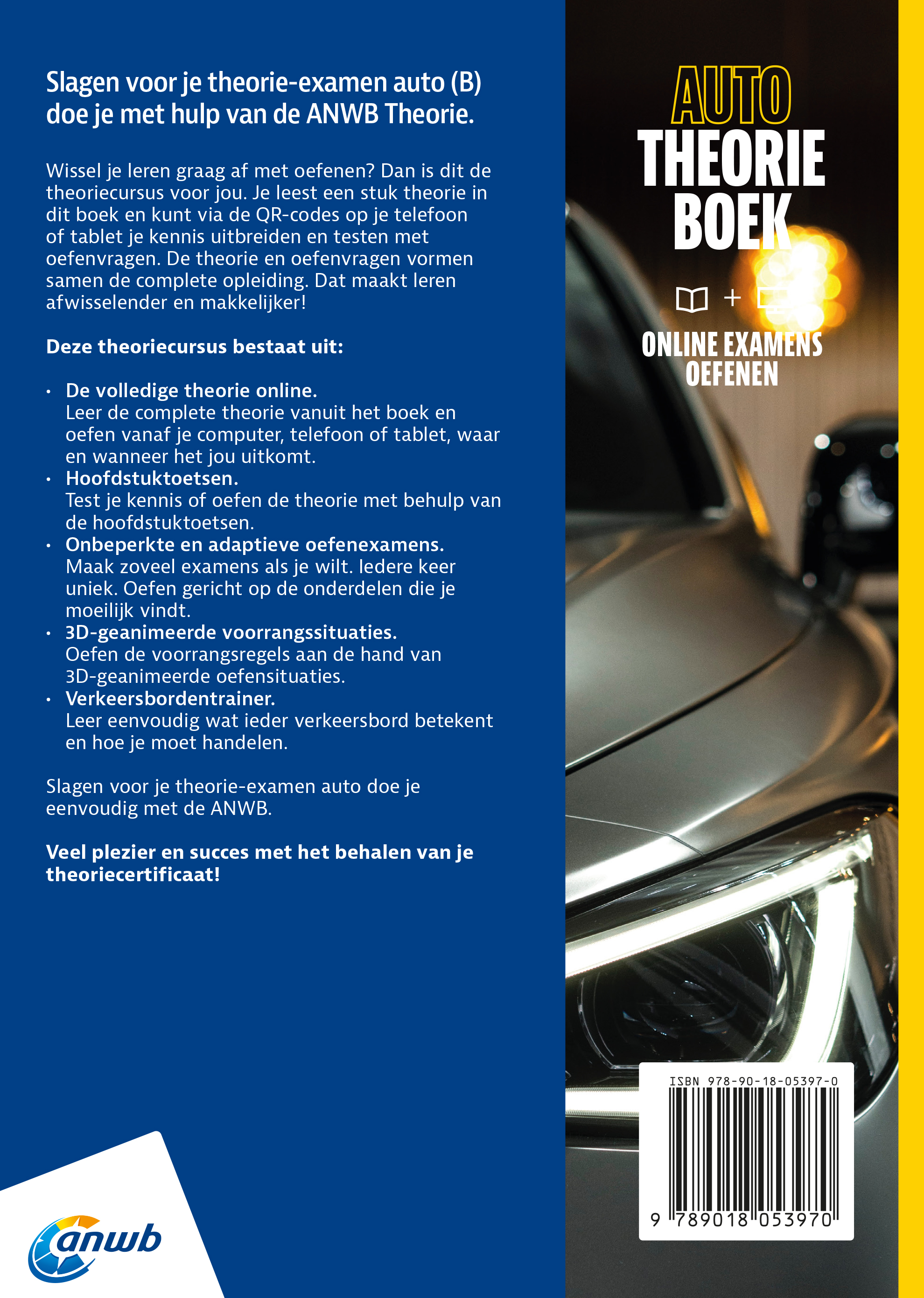 Auto Theorieboek B online examens oefenen