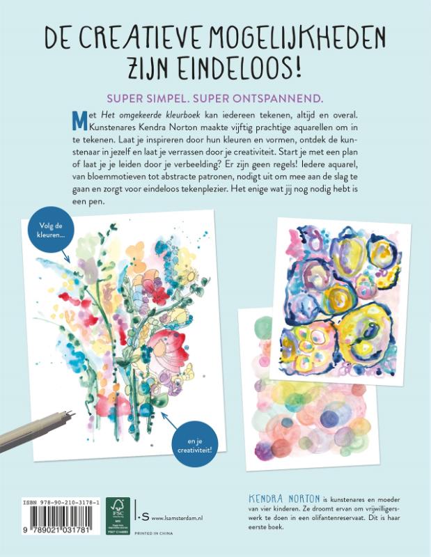image for Het omgekeerde kleurboek - Mindful Journeys