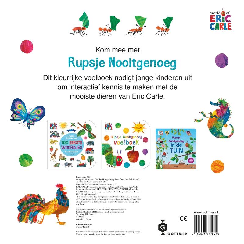 image for Rupsje Nooitgenoeg Voelboek vol dieren