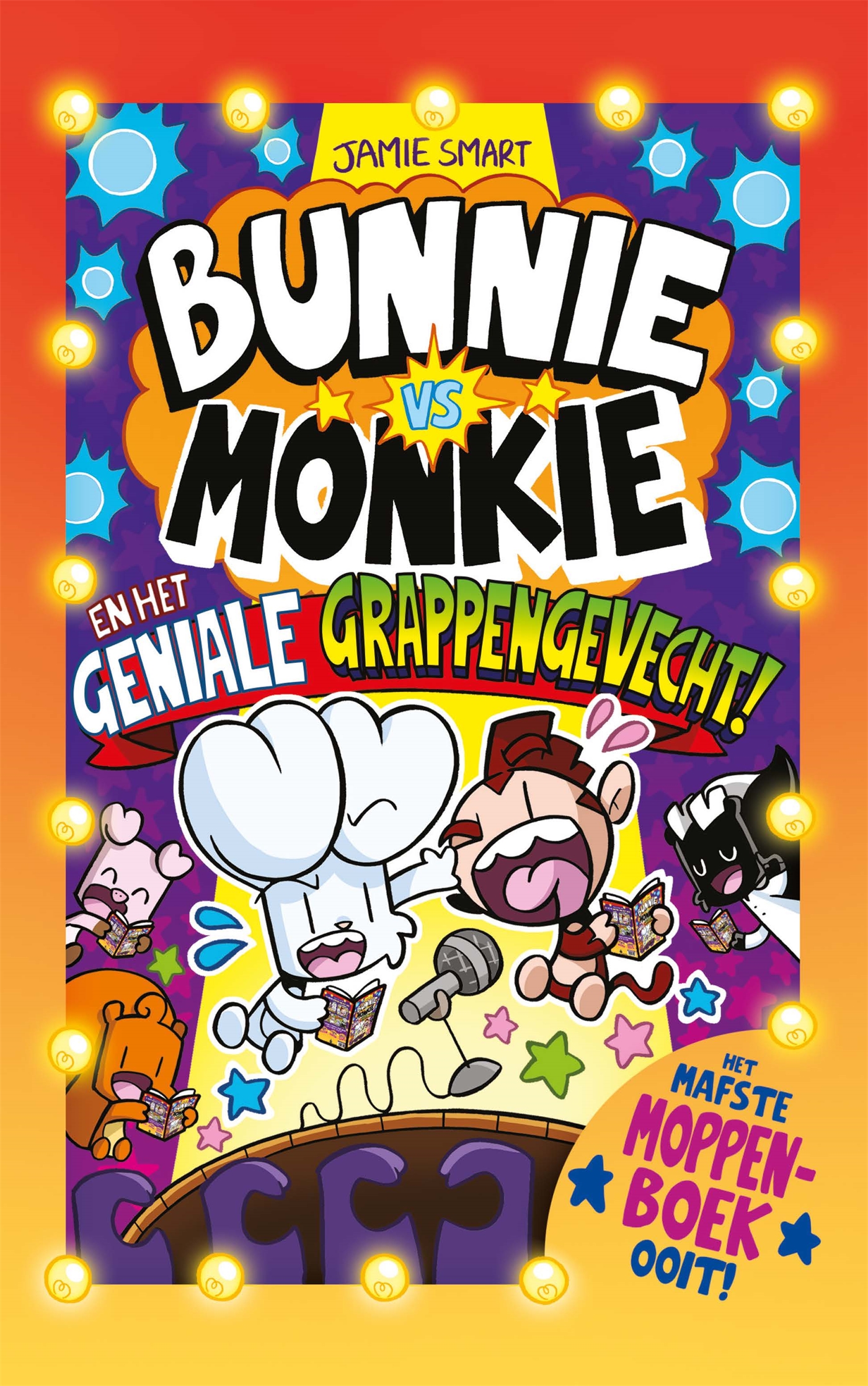 Bunnie vs Monkie en het geniale grappengevecht 
