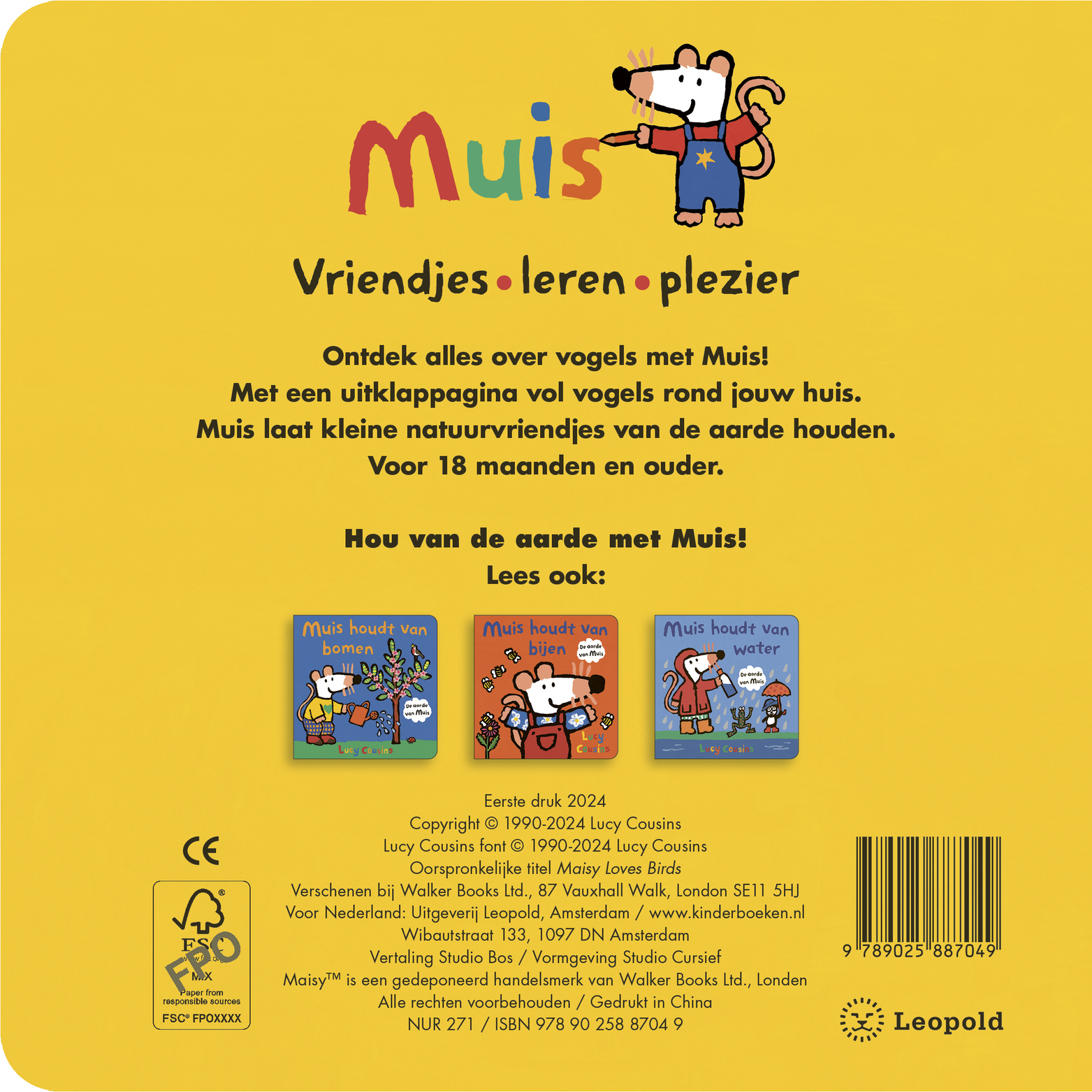 Muis houdt van vogels 