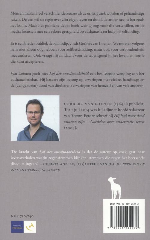 image for Lof der onvolmaaktheid