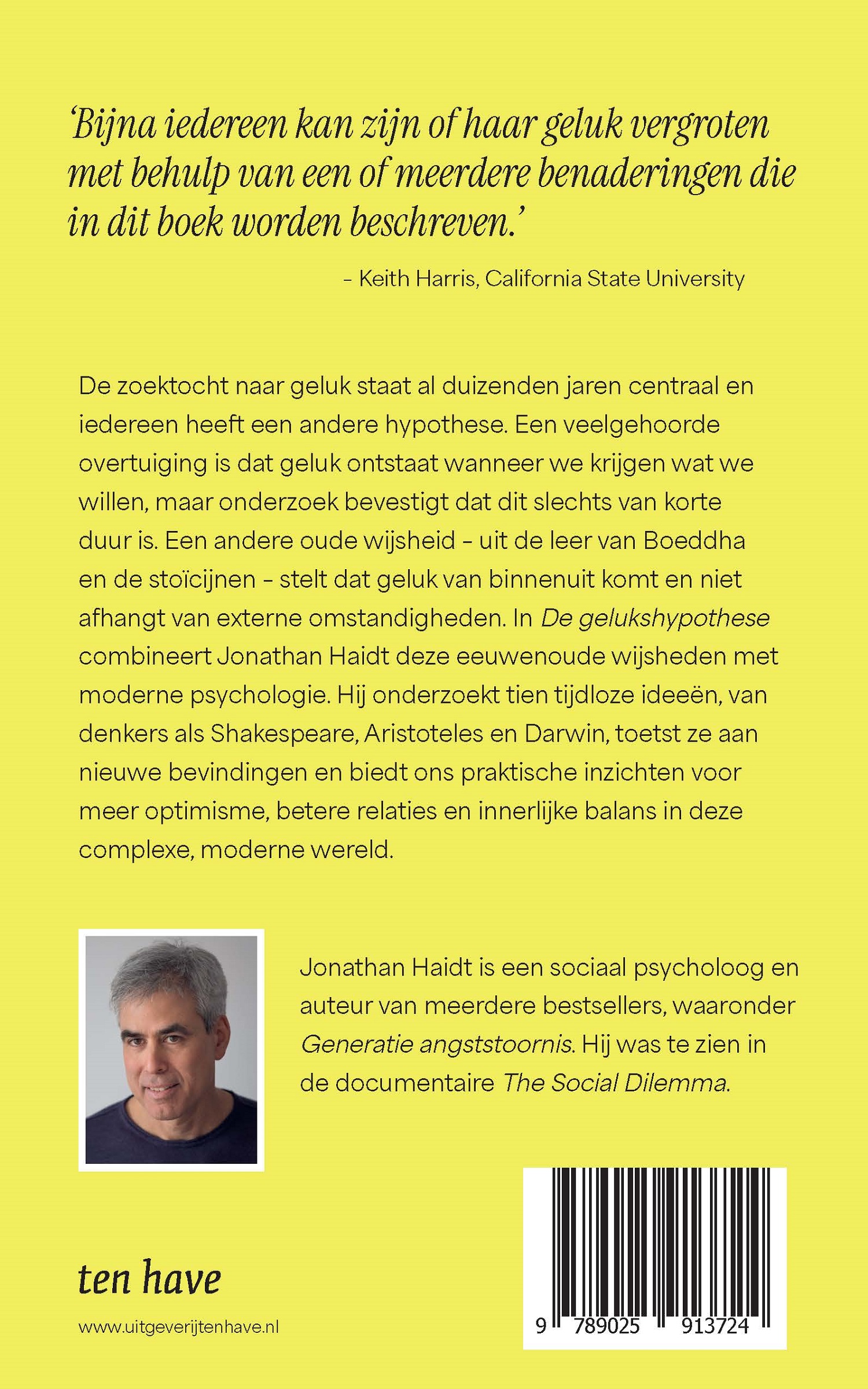 De gelukshypothese De waarheid van oude levenswijsheid