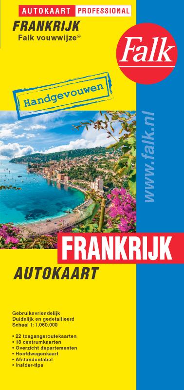 Falk autokaart Frankrijk professional