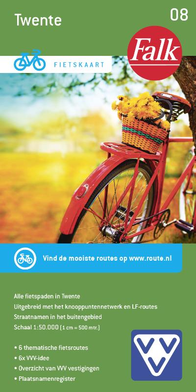 Falk VVV fietskaart 08 Twente