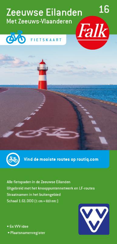 Fietskaart 16. Zeeuwse Eilanden