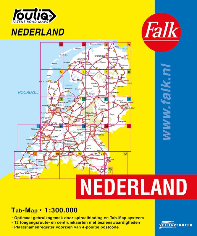 Routiq autokaart Nederland Tab Map