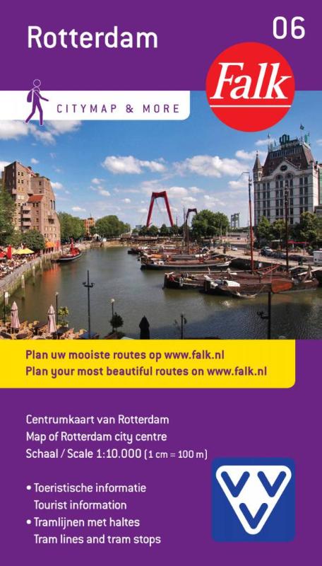 Falk VVV city map & more 06 Rotterdam 2016-2018, 2e druk met vermelding Markthal.