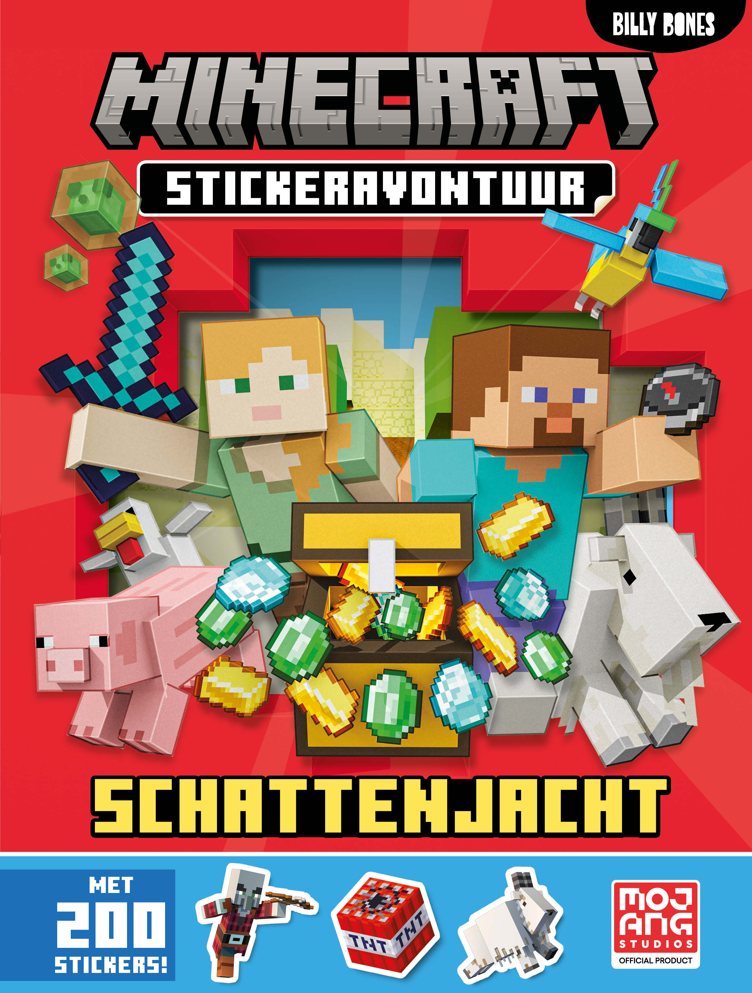 Minecraft stickerboek - Op schattenjacht!