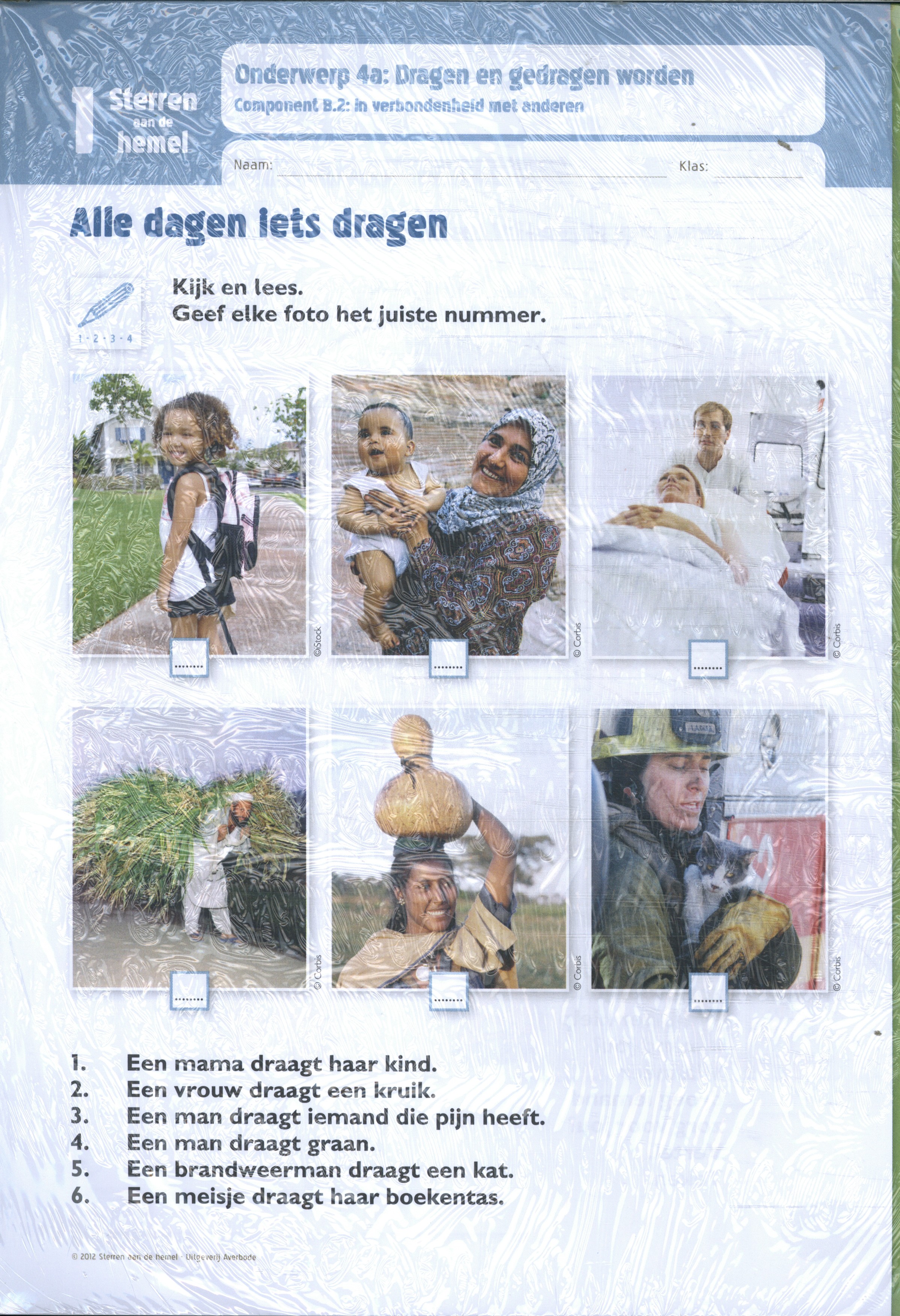 Sterren aan de hemel (set van 6 leerlingenbundels) 1e leerjaar met wisselthema  "Dragen en gedragen