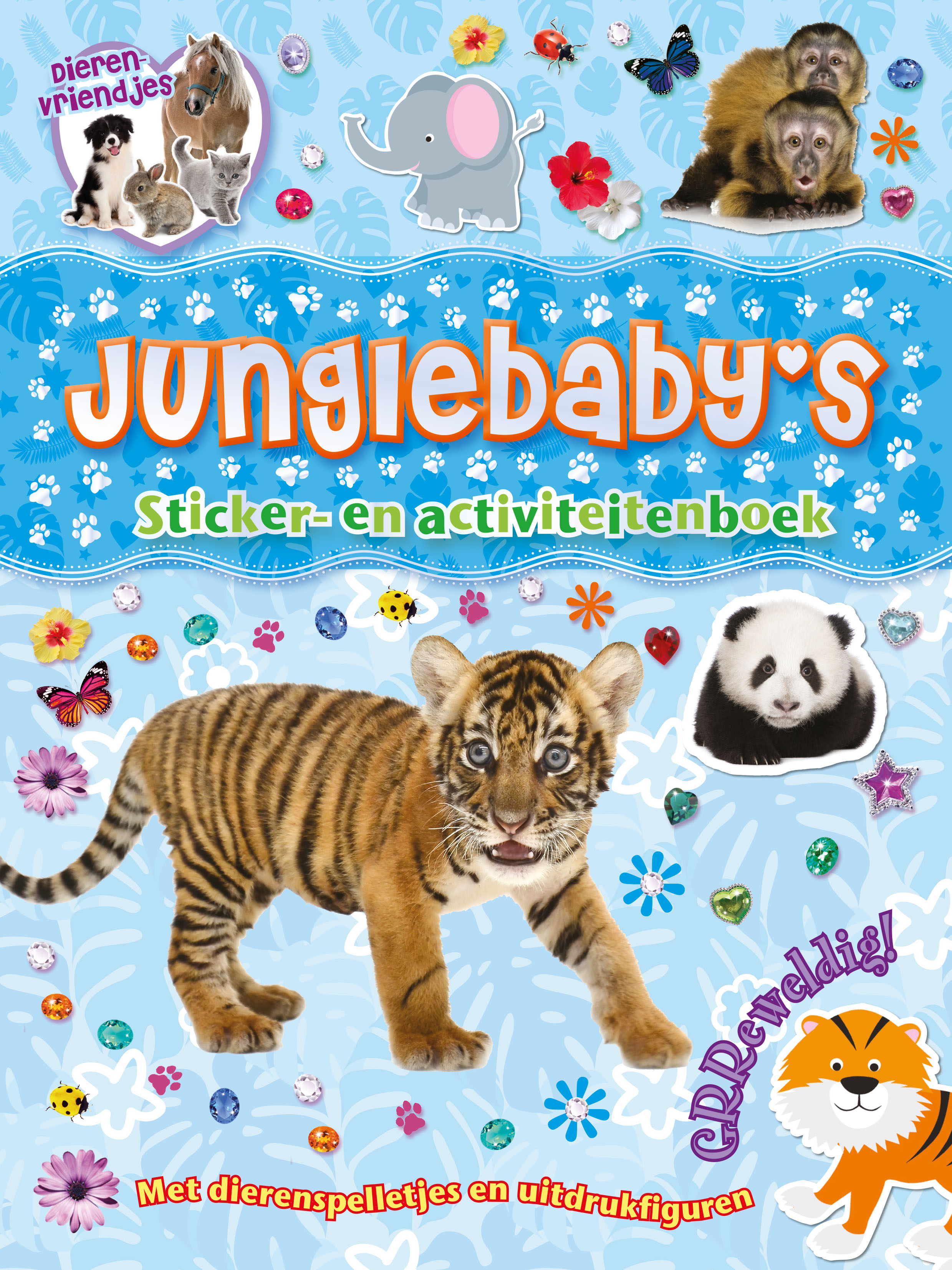 Junglebaby 's sticker- en activiteitenboek