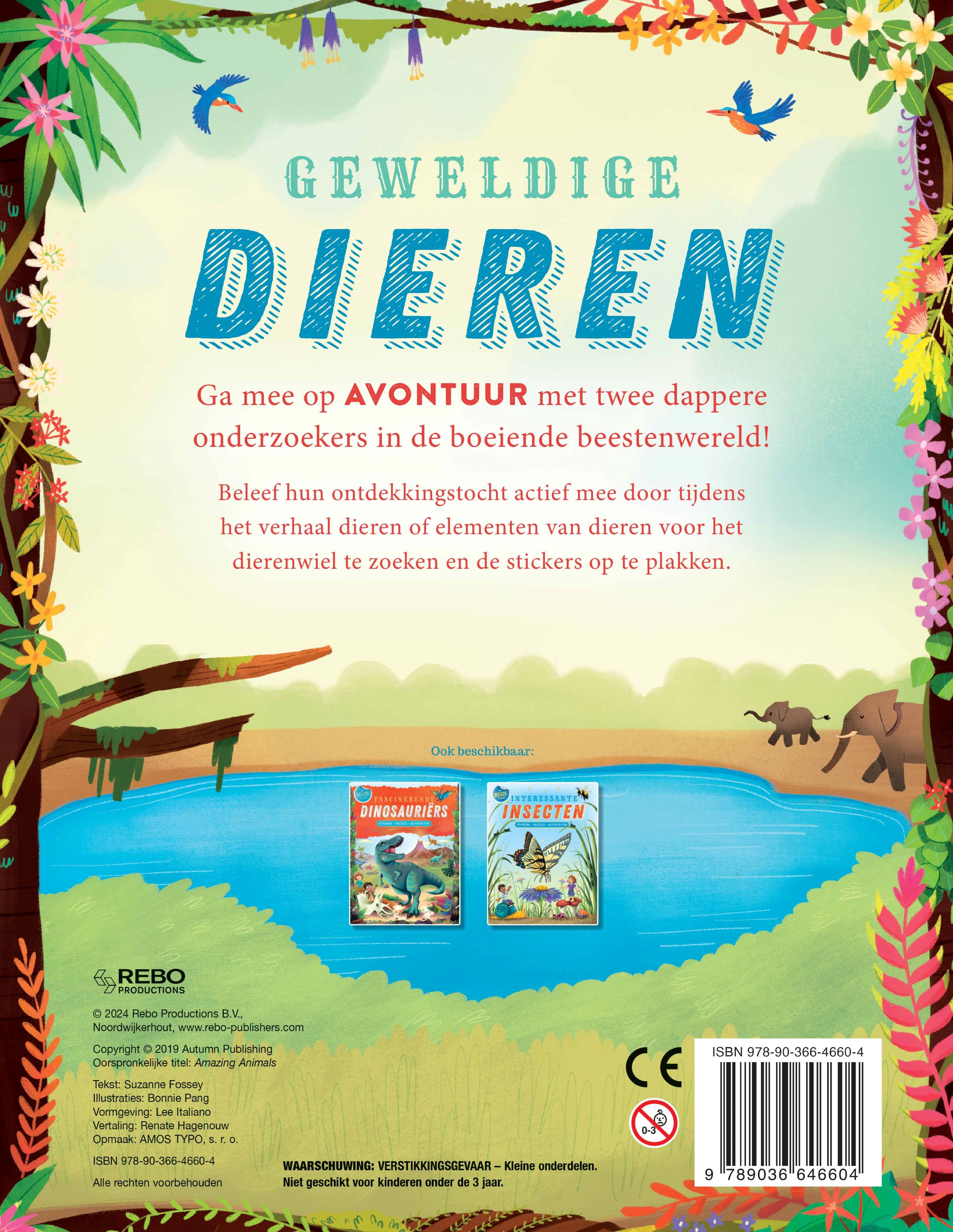 Geweldige dieren stickerboek Met reuze stickers