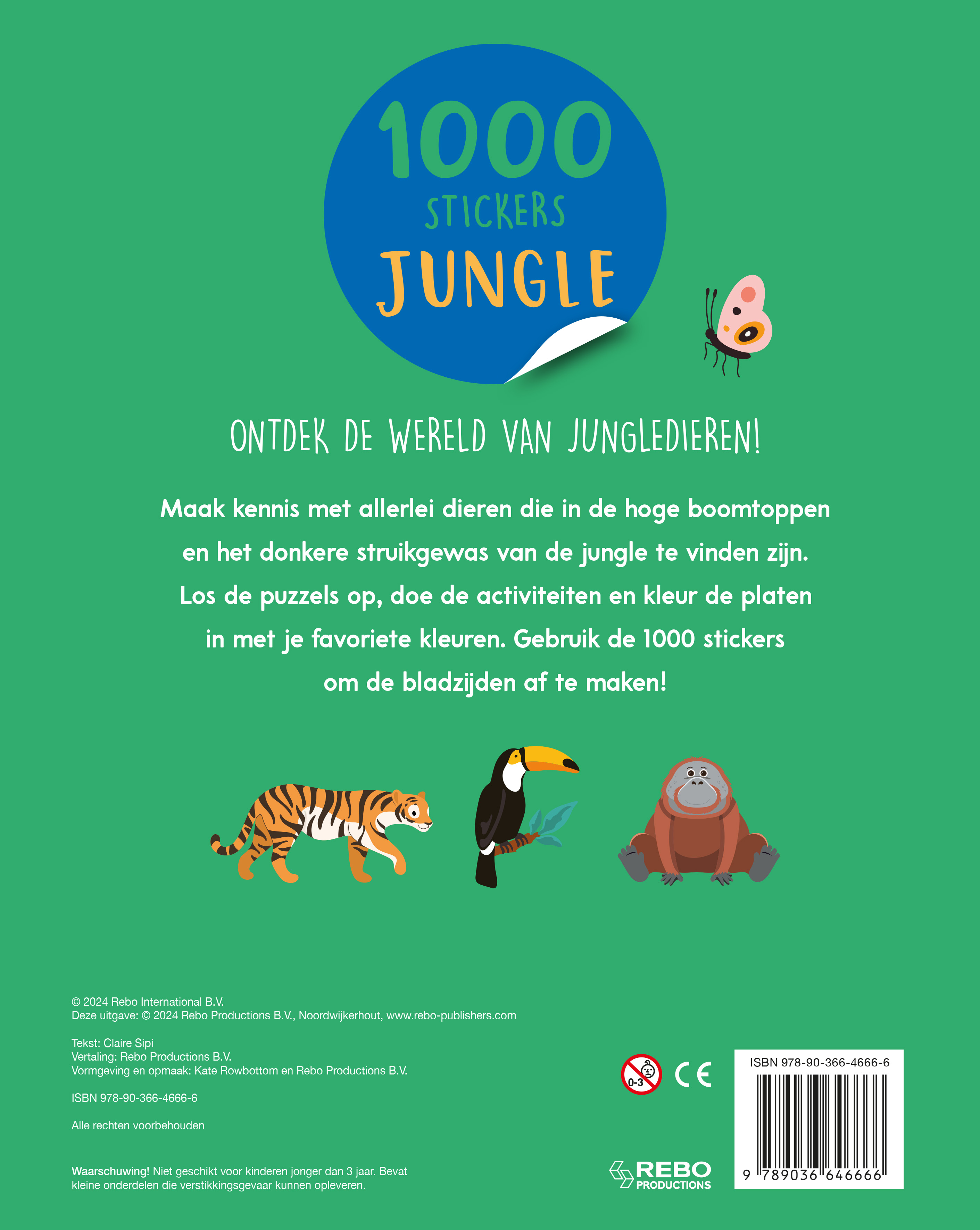 1000 stickers Jungle FUNtastische activiteiten