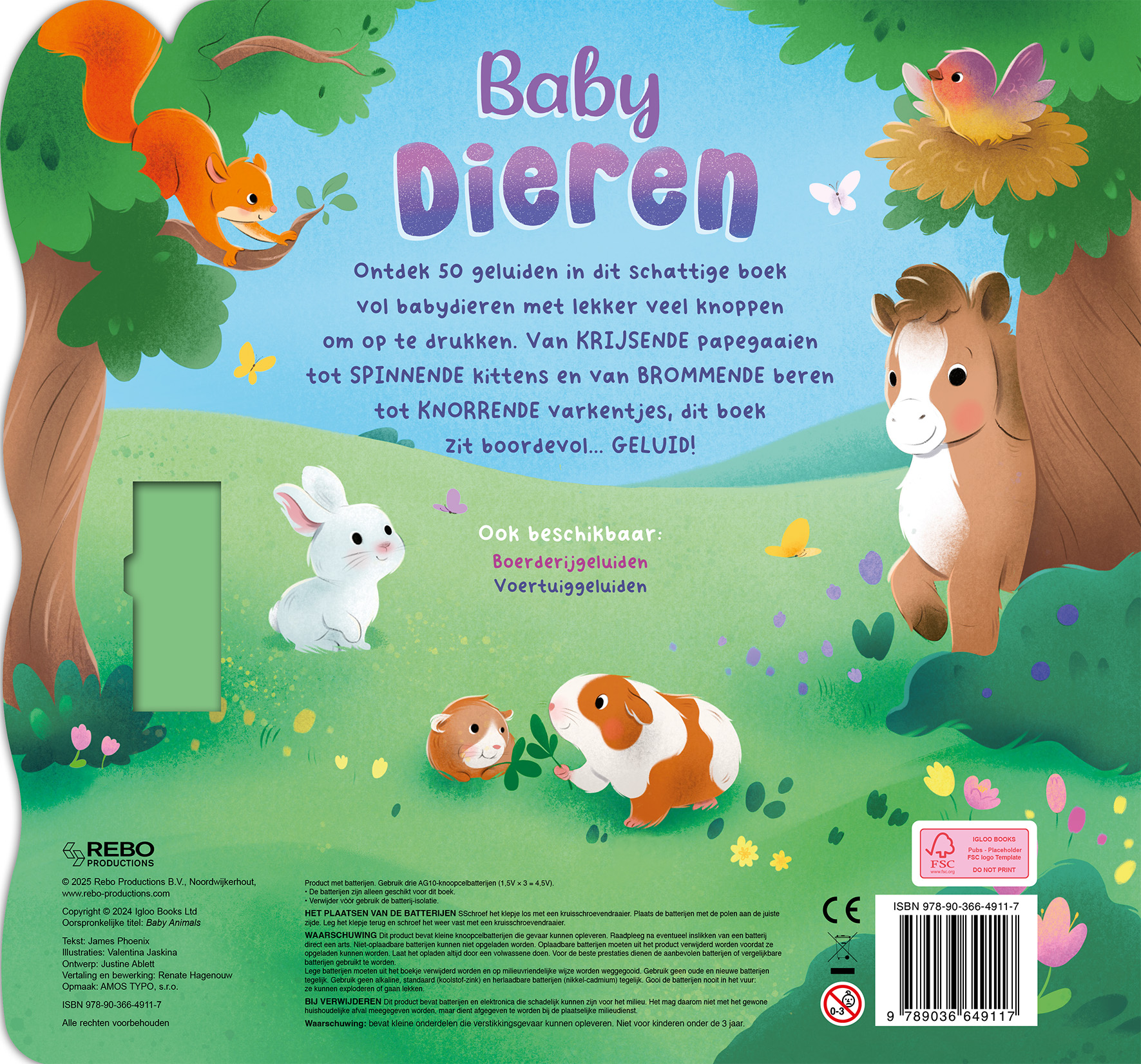Babydieren  50-geluidenboek 