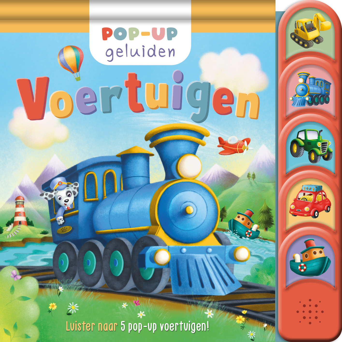 Voertuigen  Pop-up geluidenboek Luister naar 5 pop-up voertuigen!
