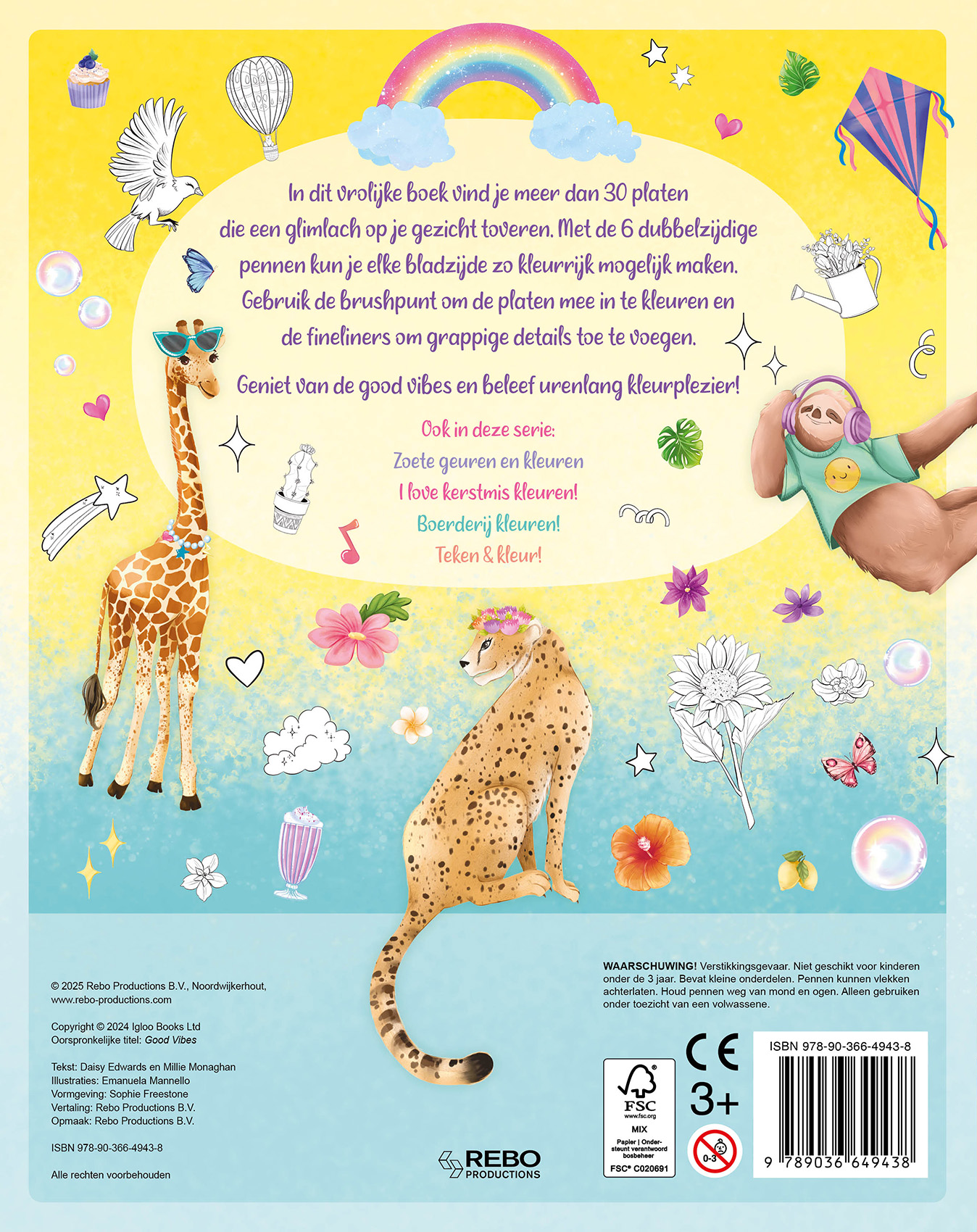 Good vibes - Kleurmania Meer dan 30 vrolijke kleurplaten