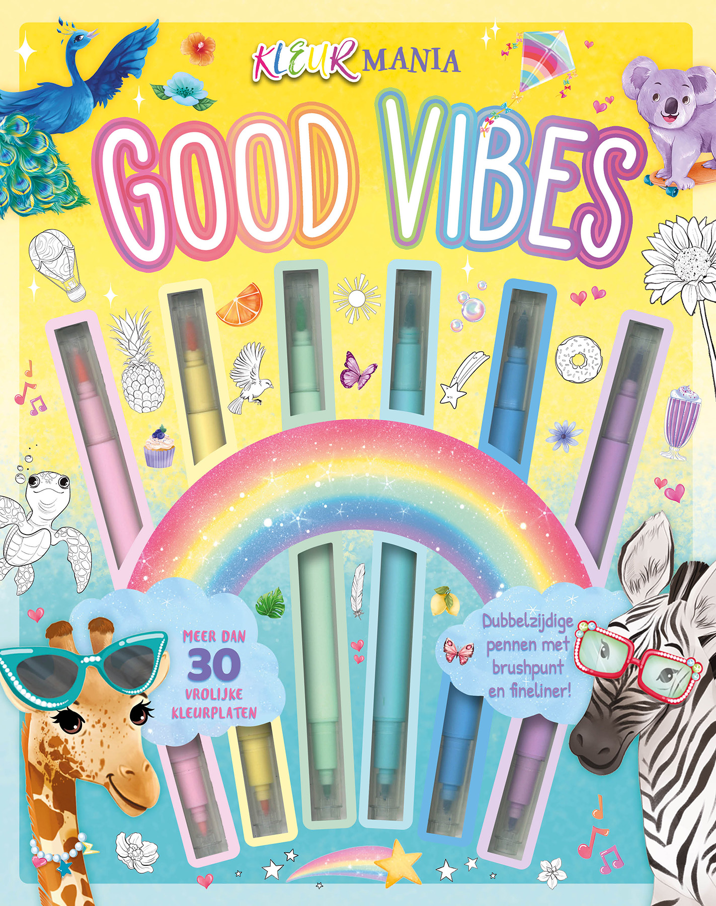Good vibes - Kleurmania Meer dan 30 vrolijke kleurplaten