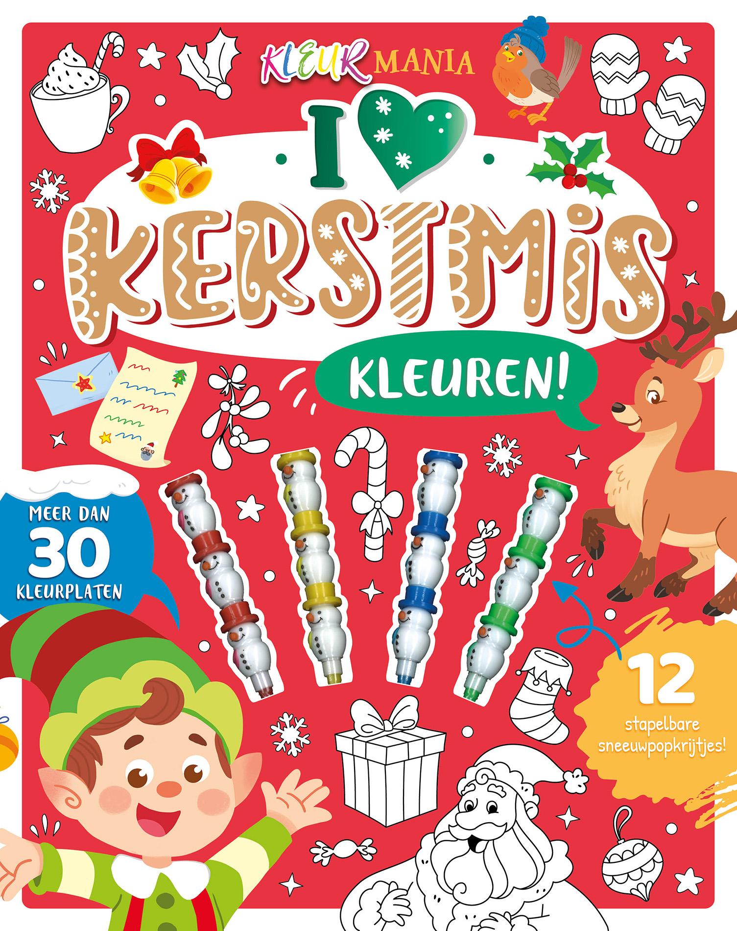 I love Kerstmis kleuren! - Kleuren! Meer dan 30 kleurplaten