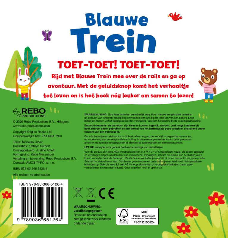 image for Blauwe trein - 1-geluidboek
