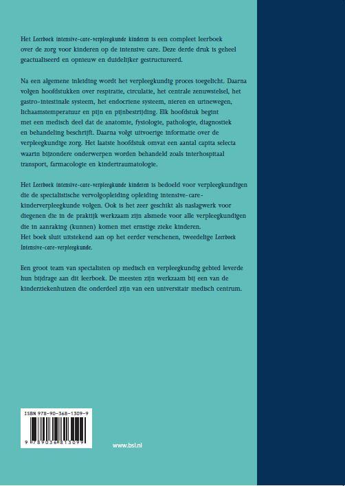 image for Leerboek intensive-care-verpleegkunde kinderen