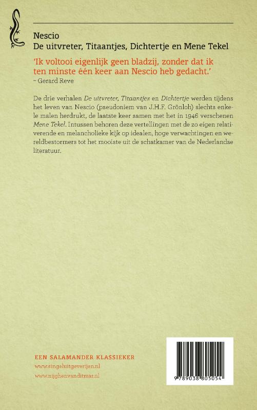 image for De uitvreter / Titaantjes / Dichtertje / Mene Tekel