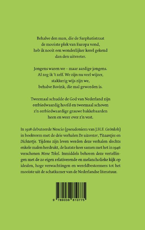 image for De uitvreter / Titaantjes / Dichtertje / Mene Tekel