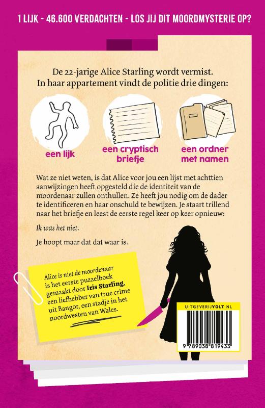 image for Alice is niet de moordenaar