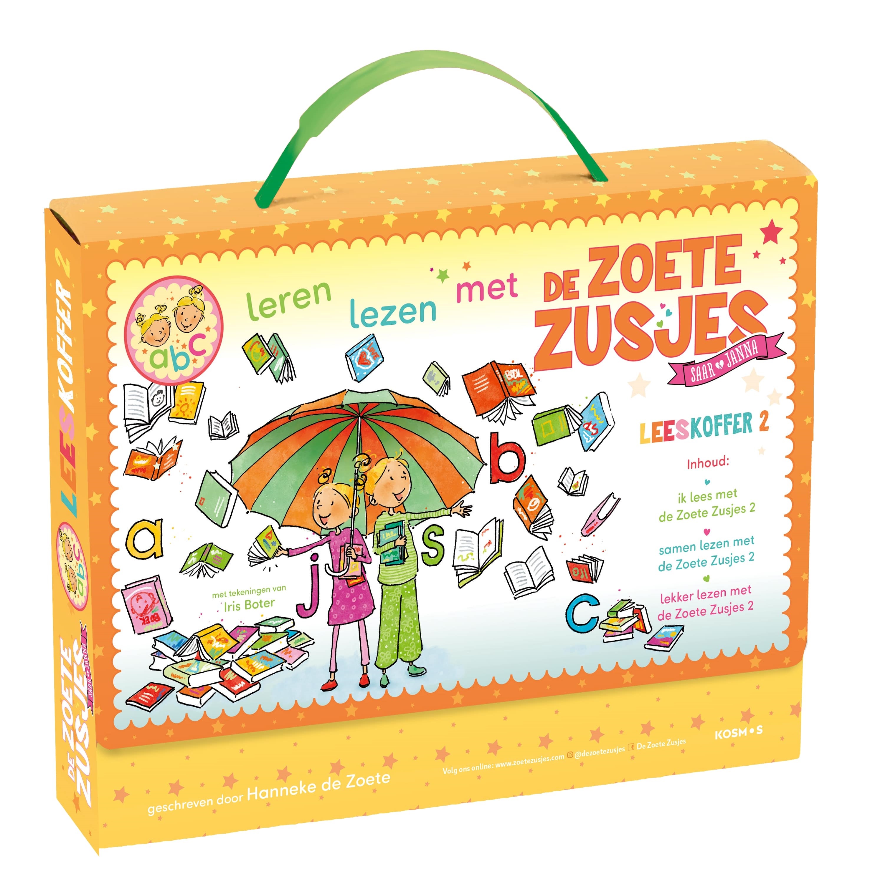 Leren lezen met de Zoete Zusjes leeskoffer 2 Ik lees met de Zoete Zusjes 2 - Samen lezen met de Zoete Zusjes 2 - Lekker lezen met de Zoete Zusjes 2