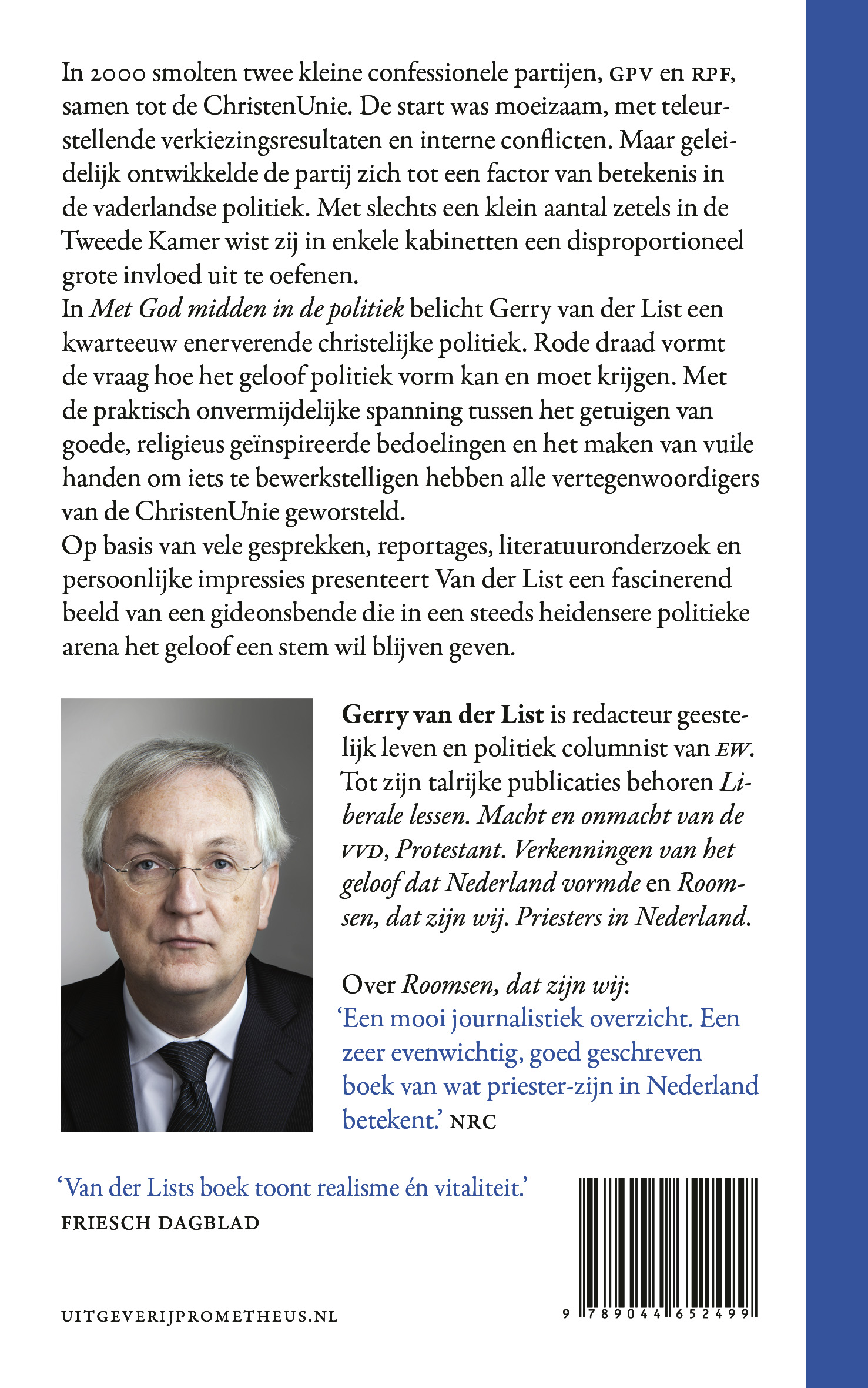 Met God midden in de politiek De missie van de ChristenUnie