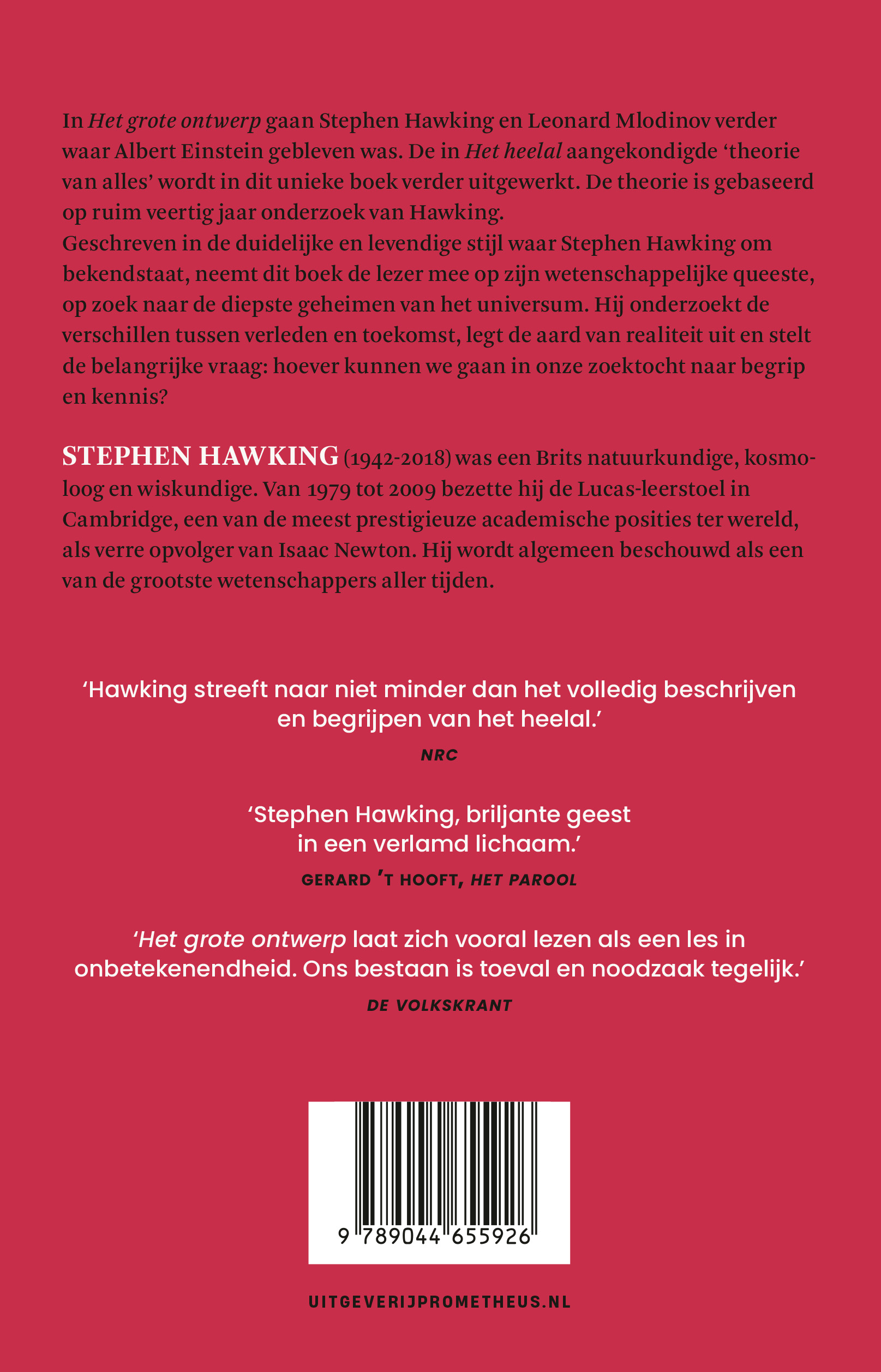 Het grote ontwerp Een nieuwe verklaring van het universum