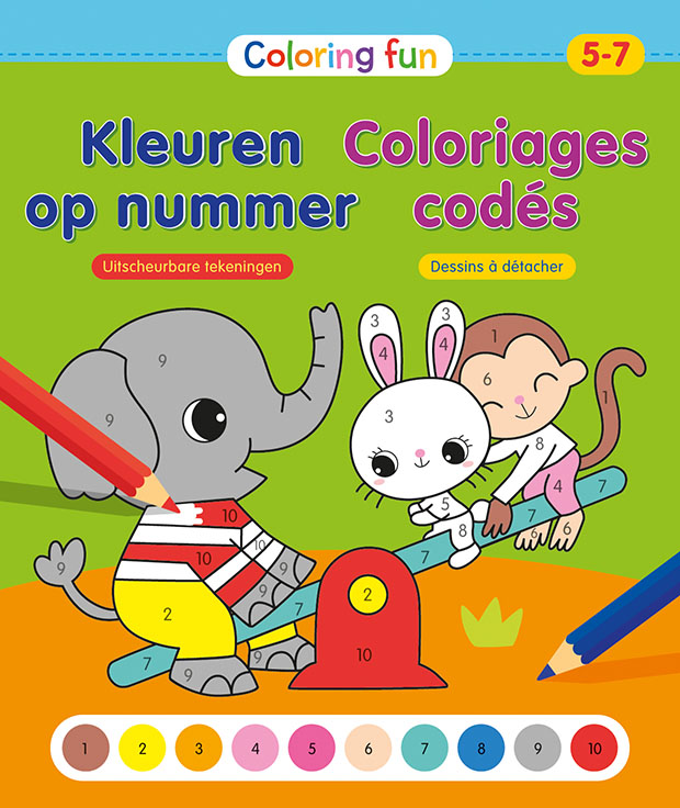 Coloring Fun Kleuren op nummer (5-7 j.) / Coloriages codés (5-7 a.)