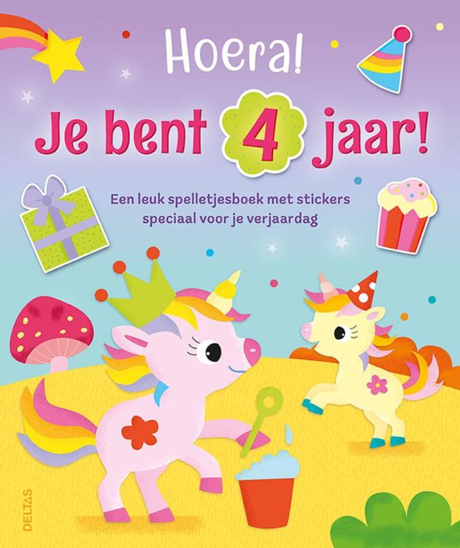 Hoera! Je bent 4 jaar! Eenhoorns