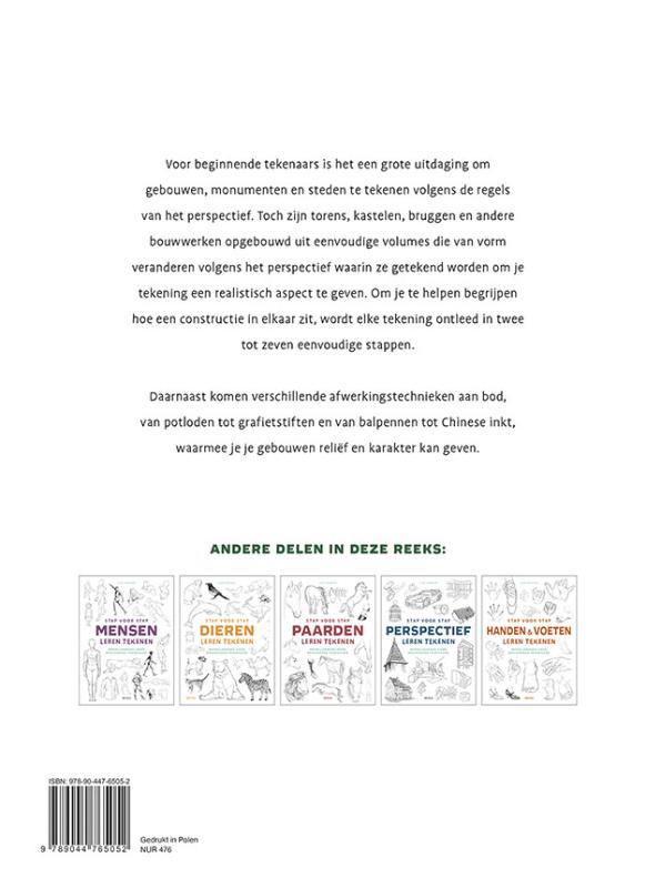 image for Stap voor stap gebouwen leren tekenen