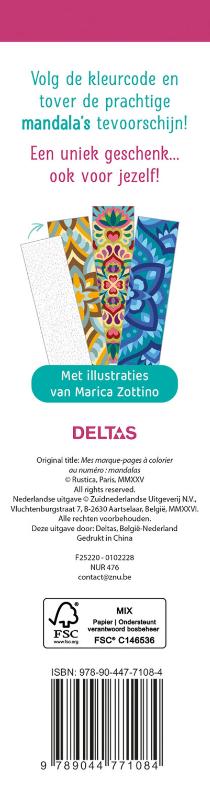 image for De mooiste kleurboekenleggers Kleuren op nummer - Mandala's