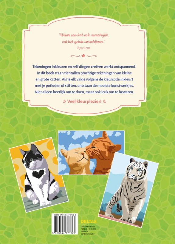 image for Kleuren op nummer voor volwassenen - Katten