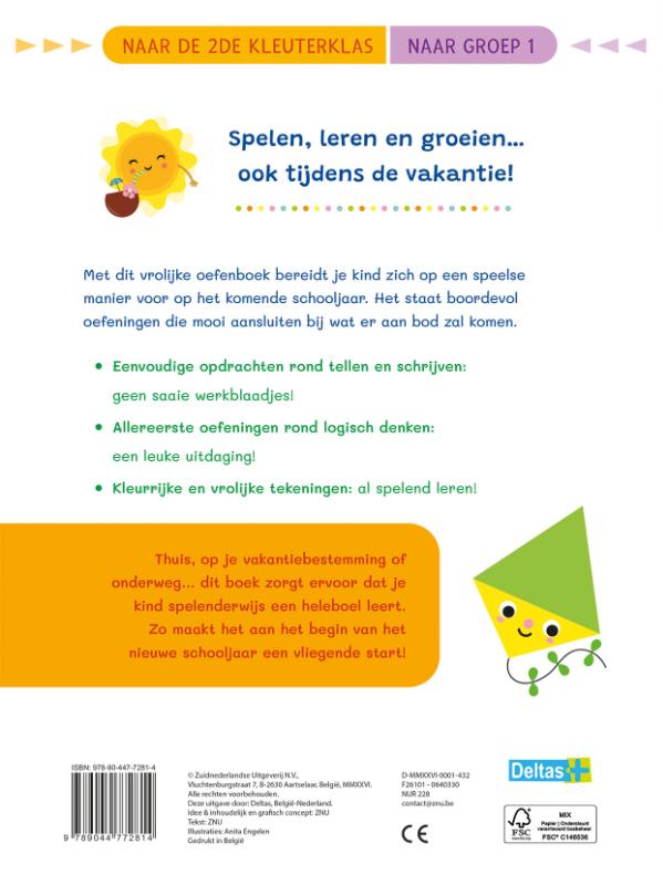 image for Vakantie oefenpret - Allereerste tel- en schrijfoefeningen (naar de 2de kleuterklas / naar groep 1)