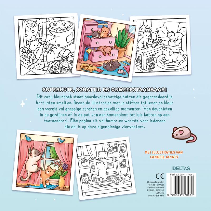 image for Cozy Kitties - Comfy kleurboek Jade Summer