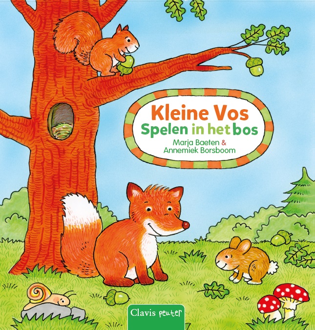 Kleine Vos.Spelen in het bos 
