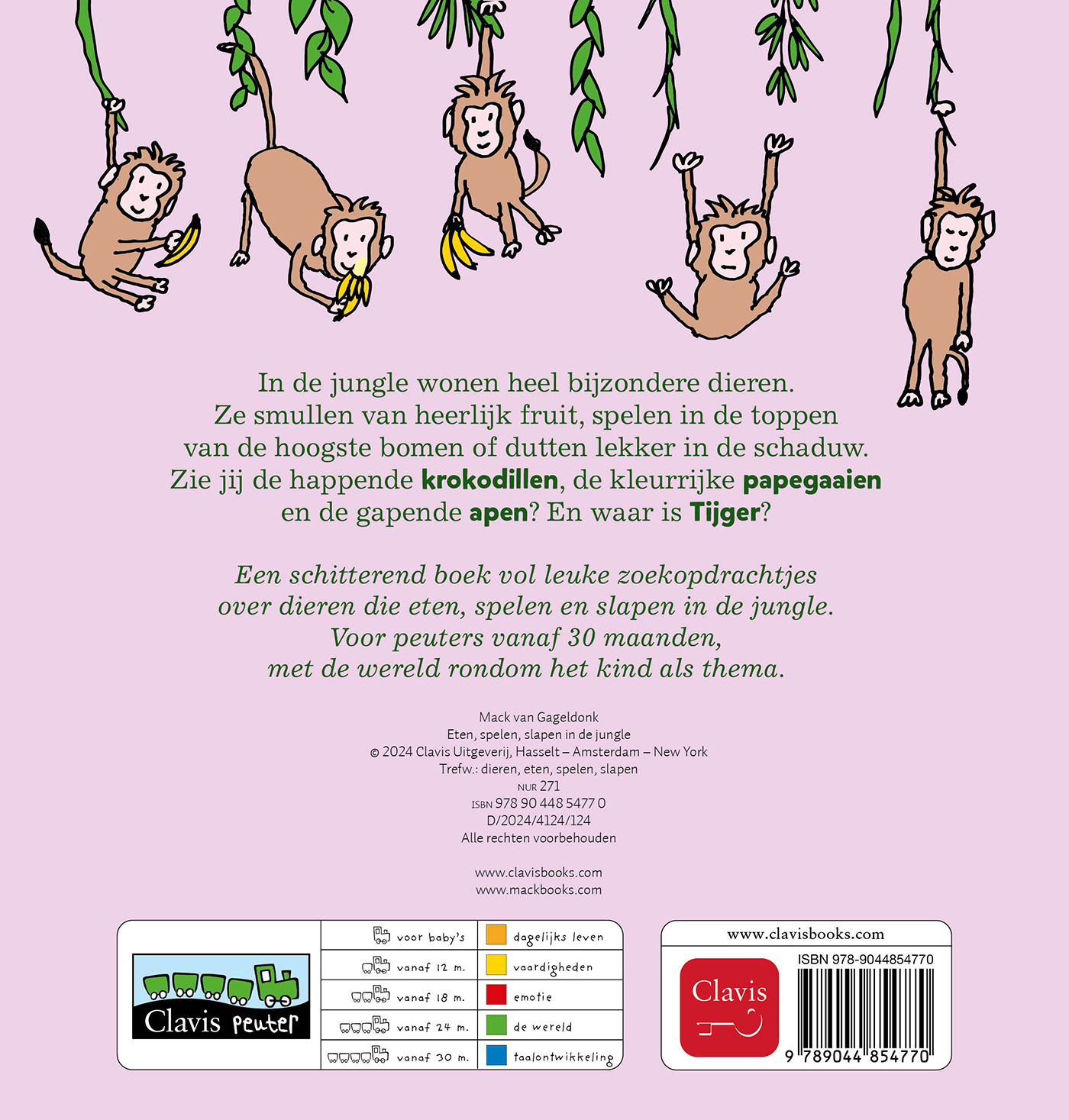 Eten, spelen, slapen in de jungle 