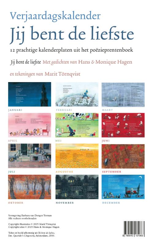 image for Jij bent de liefste verjaardagskalender