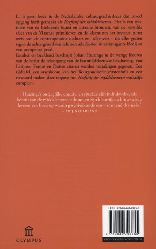image for Herfsttij der middeleeuwen