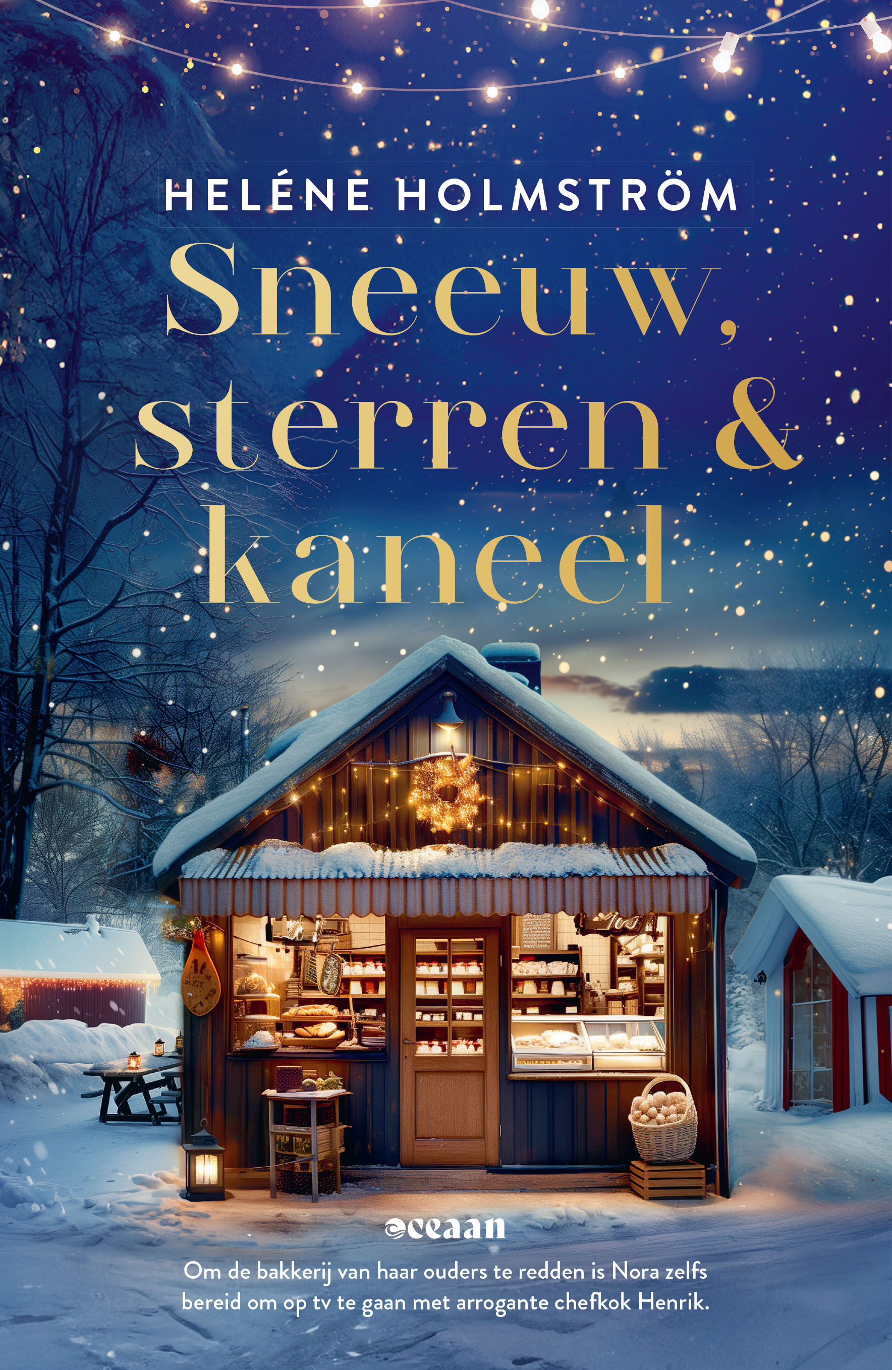 Sneeuw, sterren en kaneel Om de bakkerij van haar ouders te redden zal Nora alles doen; zelfs als ze ervoor op tv moet met de arrogante chef Henrik