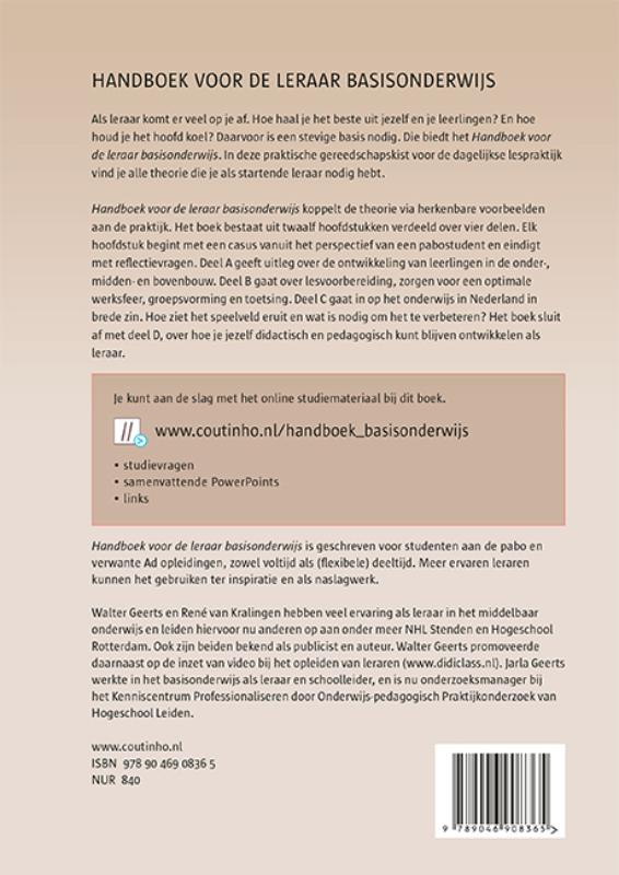 image for Handboek voor de leraar basisonderwijs