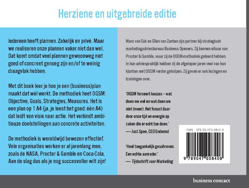 image for Businessplan op 1 A4